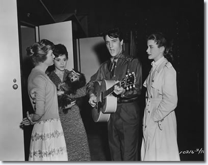 Jan Shepard Liliane Montevecchi, Elvis Presley and Dolores Hart