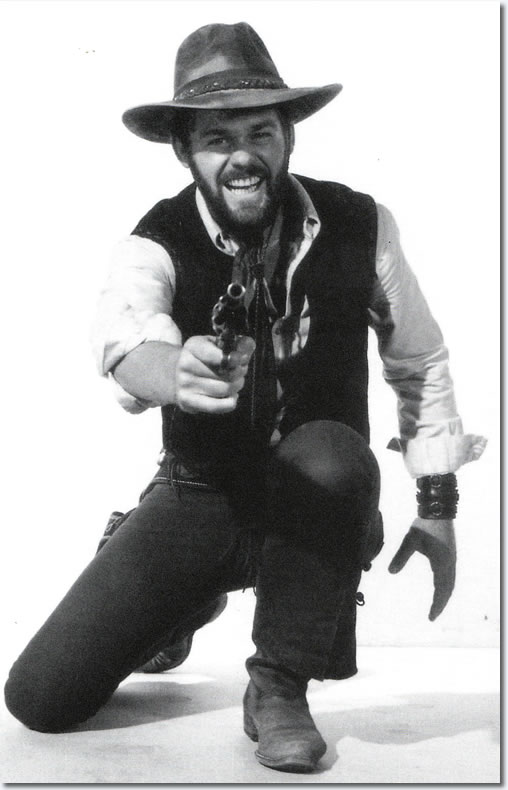 Jerry Schilling as Elvis Presleys Stunt Double in Charro! - From the book, Elvis Presley as The One Called Charro