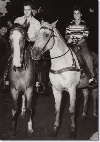 Elvis Presley and June Juanico Gulf Hills Dude Ranch 1956