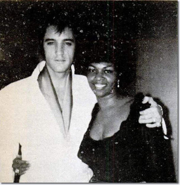 Elvis Presley and Cissy Houston : Las Vegas, August 1969.