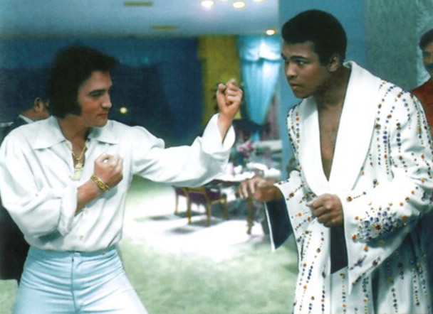 Muhammad Ali and Elvis Presley February 14, 1973.