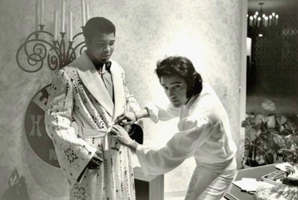 Muhammad Ali and Elvis Presley February 14, 1973.