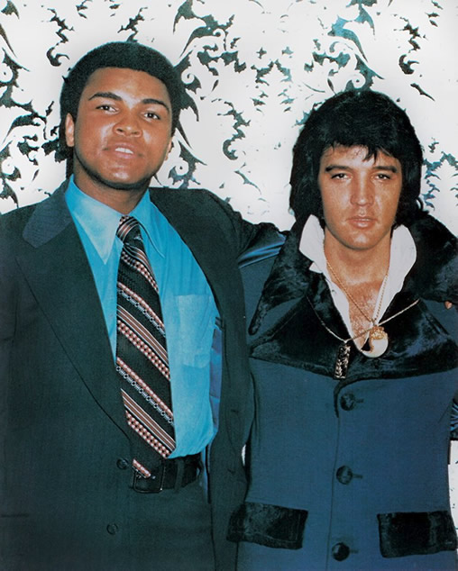 Muhammad Ali and Elvis Presley.