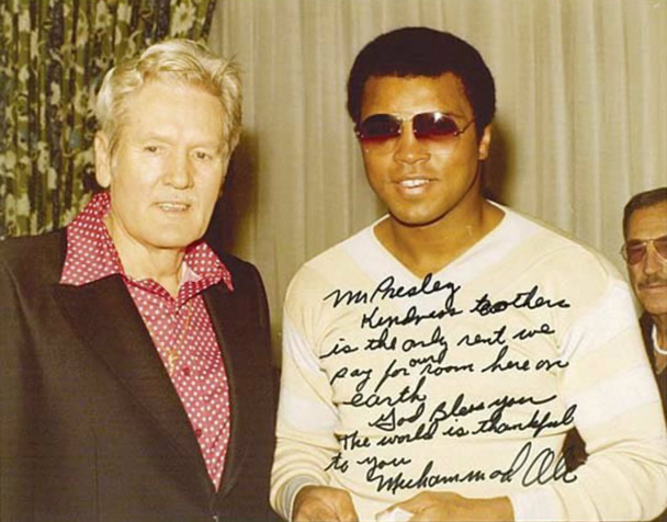 Vernon Presley and Muhammad Ali.