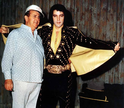 Elvis Presley with Colonel To Parker.