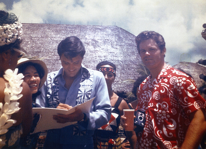 Elvis Presley and Jerry Schilling, Hawaii.