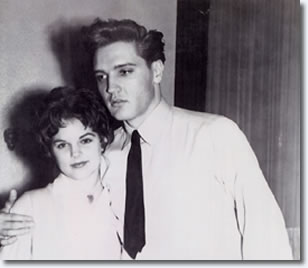Priscilla Beaulieu and Elvis Presley